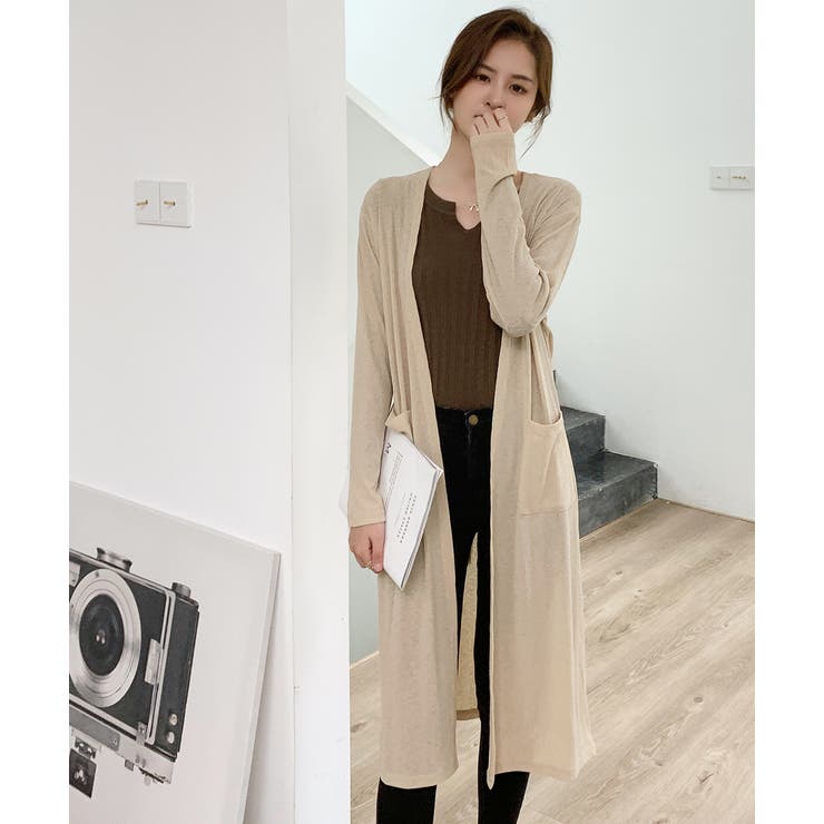 ポケット付きトッパーカーディガン | ad thie | 詳細画像19 