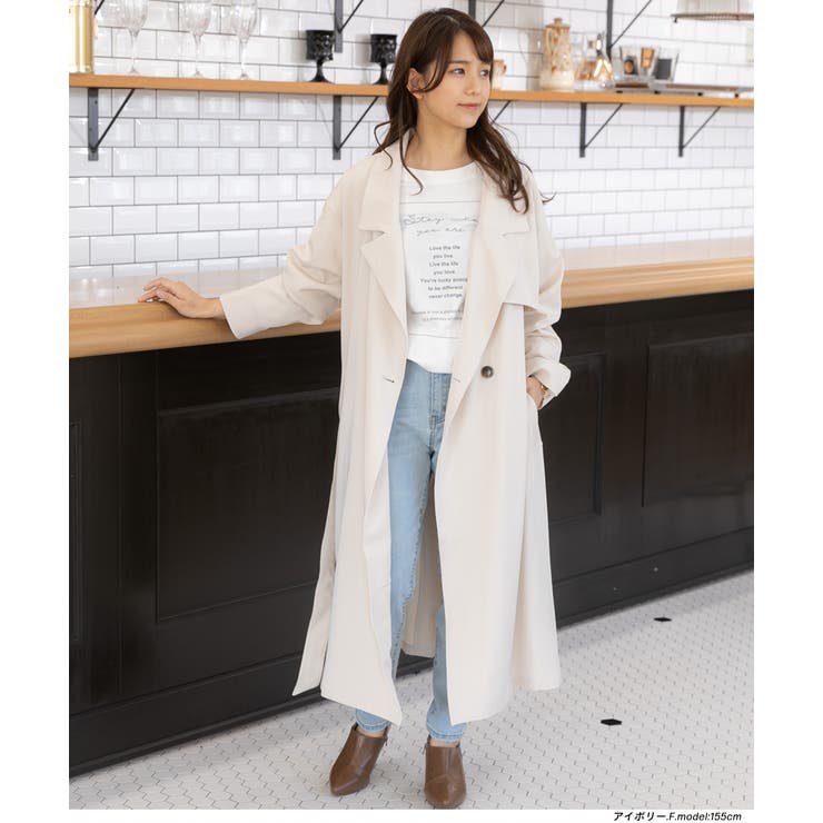 ビッグテーラートレンチコート 春 夏 ロングコート 品番 Adew Ad Thie アドティエ のレディースファッション通販 Shoplist ショップリスト