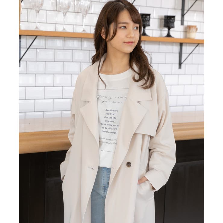ビッグテーラートレンチコート 春 夏 ロングコート 品番 Adew Ad Thie アドティエ のレディースファッション通販 Shoplist ショップリスト
