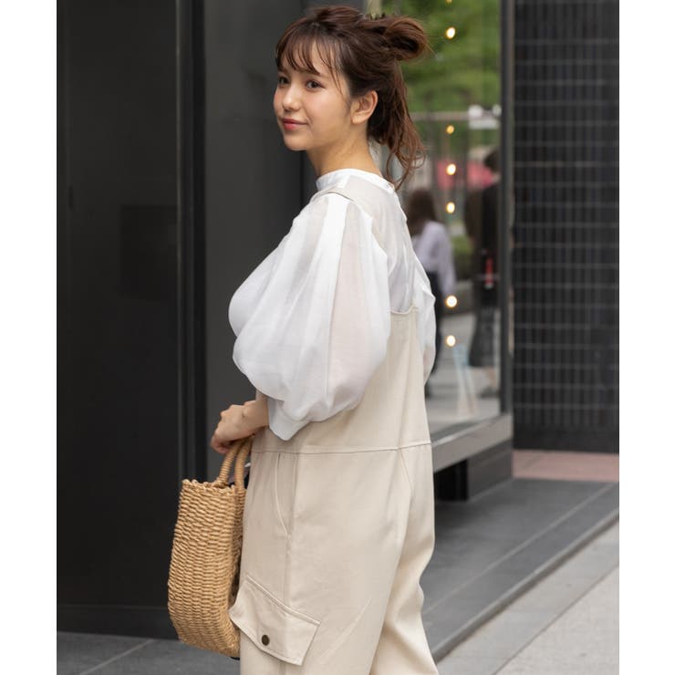 袖ボリューム２WAYシアーブラウス レディース ブラウス | ad thie | 詳細画像19 