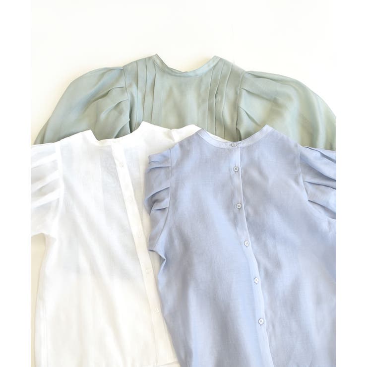 袖ボリューム２WAYシアーブラウス レディース ブラウス | ad thie | 詳細画像33 