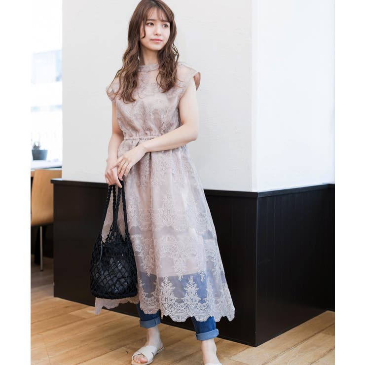 ノースリーブオーガンジーワンピース 春 夏 品番 Adew Ad Thie アドティエ のレディースファッション通販 Shoplist ショップリスト