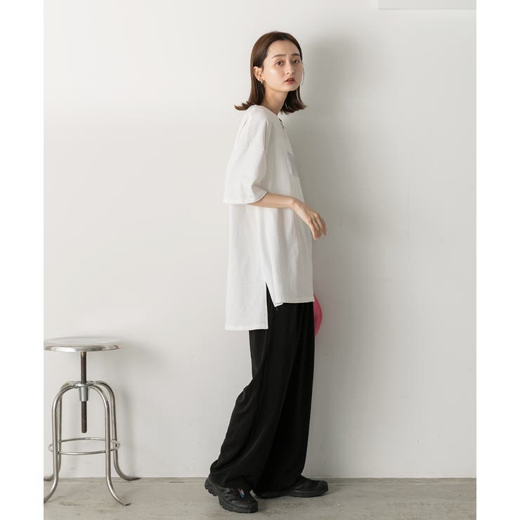 箔プリント オーバーサイズTシャツ | ad thie | 詳細画像3 