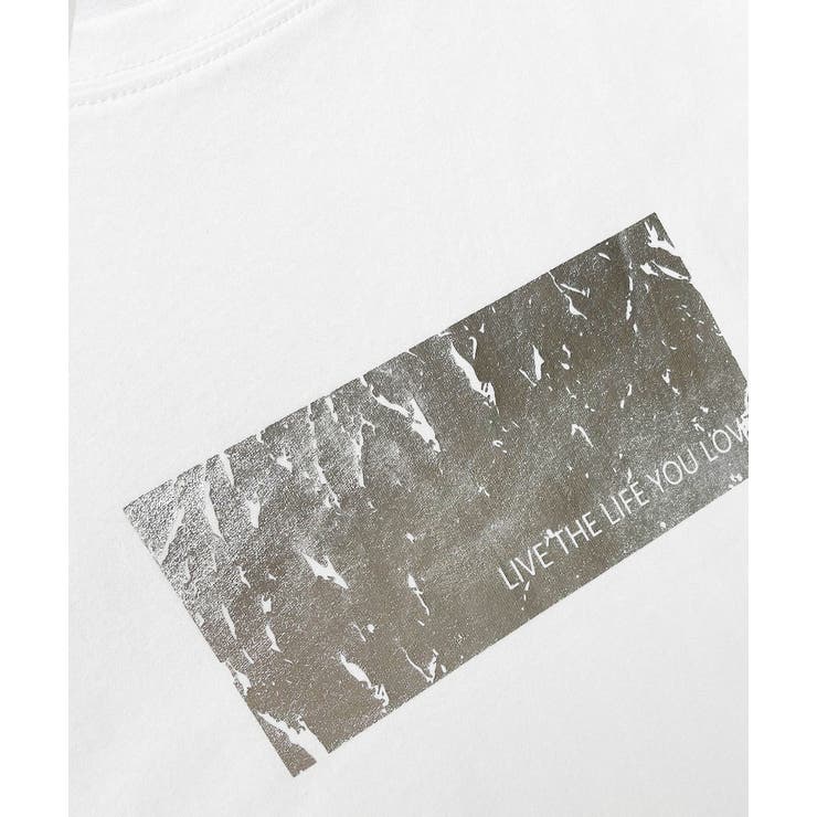 箔プリント オーバーサイズTシャツ | ad thie | 詳細画像34 