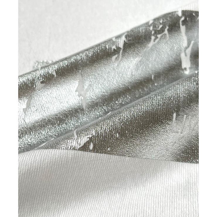 箔プリント オーバーサイズTシャツ | ad thie | 詳細画像36 