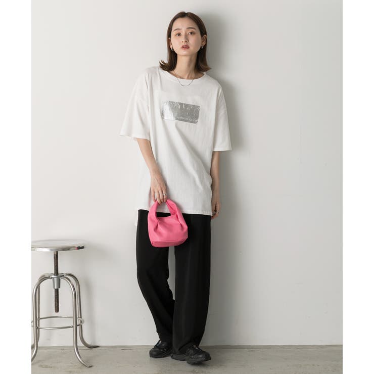 【SALEさん専用】　[SET]箔プリントBIGTシャツ+レイヤードデニム 楽天市場】箔プリント半袖BIGTシャツ(day253712) レディース