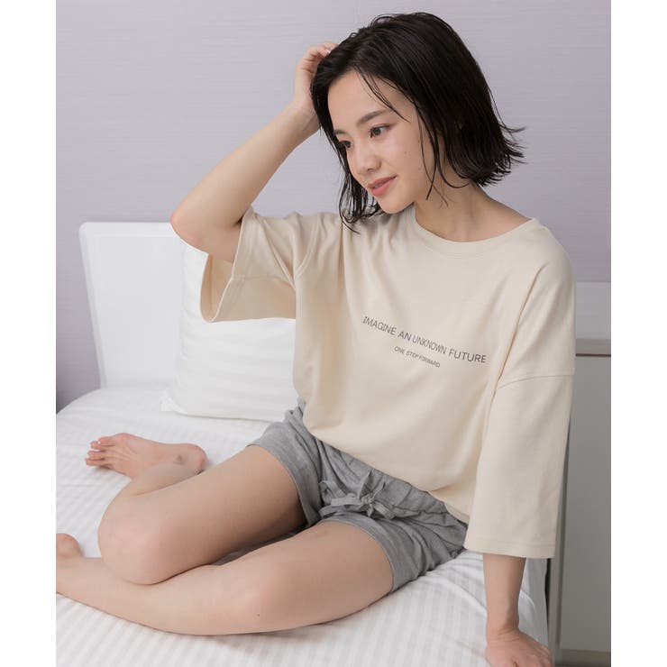 ロゴ入りルームウエア セットアップ 柄 | ad thie | 詳細画像10 