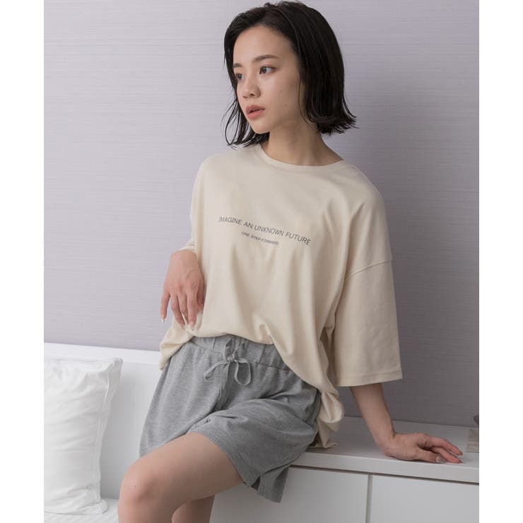 ロゴ入りルームウエア セットアップ 柄 | ad thie | 詳細画像11 