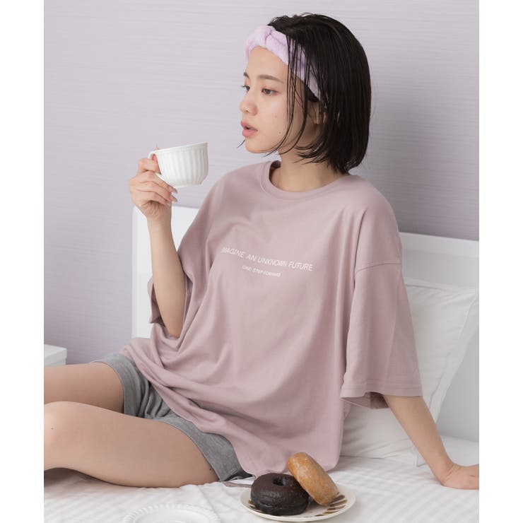 ロゴ入りルームウエア セットアップ 柄 | ad thie | 詳細画像14 