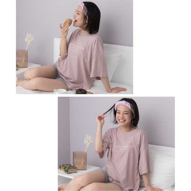 ロゴ入りルームウエア セットアップ 柄 | ad thie | 詳細画像15 