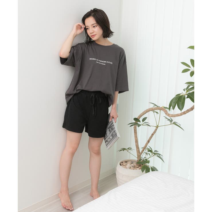 ロゴ入りルームウエア セットアップ 柄 | ad thie | 詳細画像18 