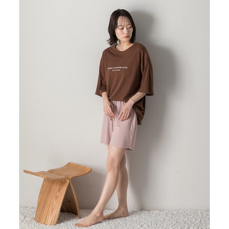 ロゴ入りルームウエア セットアップ 柄 | ad thie | 詳細画像2 