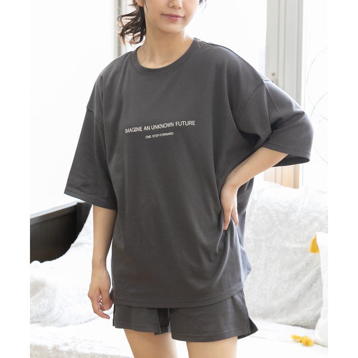 ロゴ入りルームウエア セットアップ 柄 | ad thie | 詳細画像34 