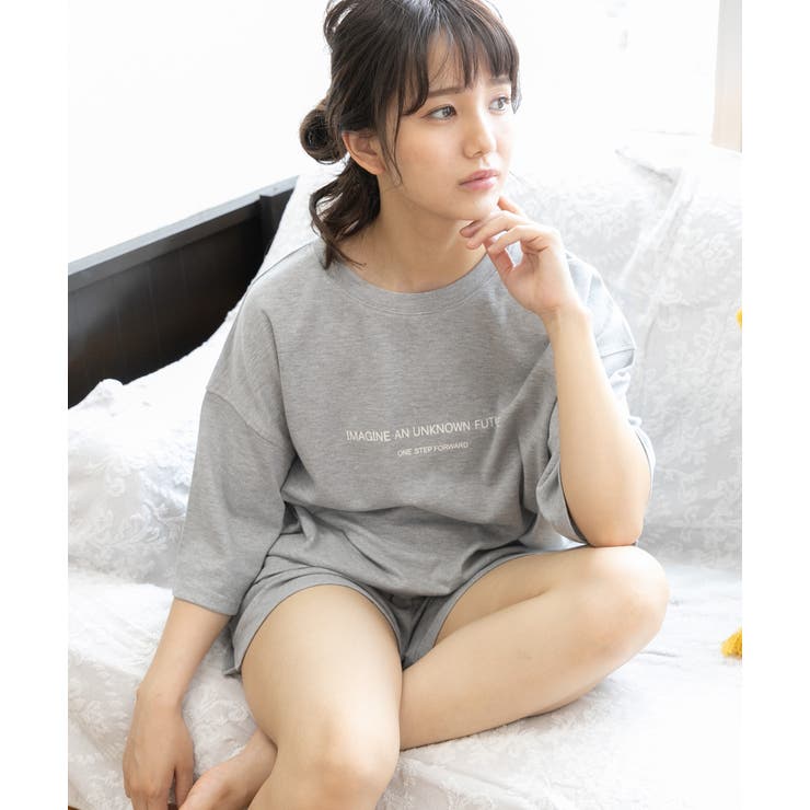 ロゴ入りルームウエア セットアップ 柄 | ad thie | 詳細画像39 