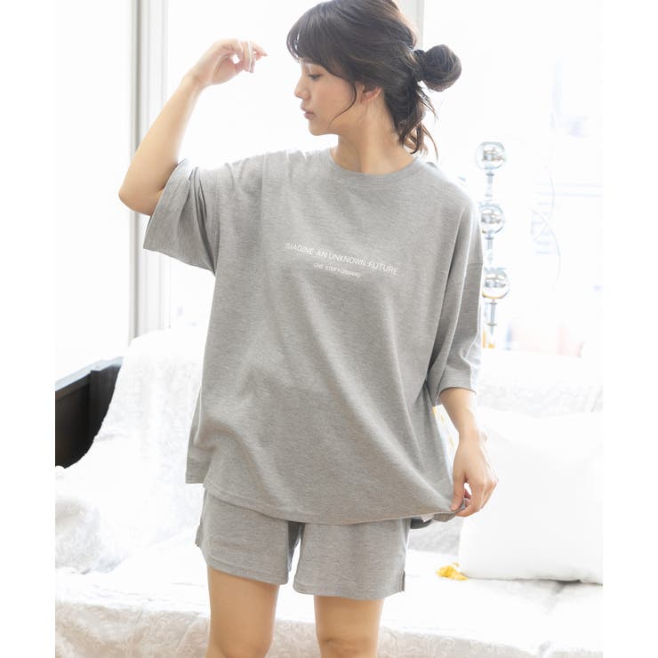 ロゴ入りルームウエア セットアップ 柄 | ad thie | 詳細画像40 