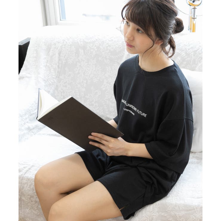 ロゴ入りルームウエア セットアップ 柄 | ad thie | 詳細画像43 