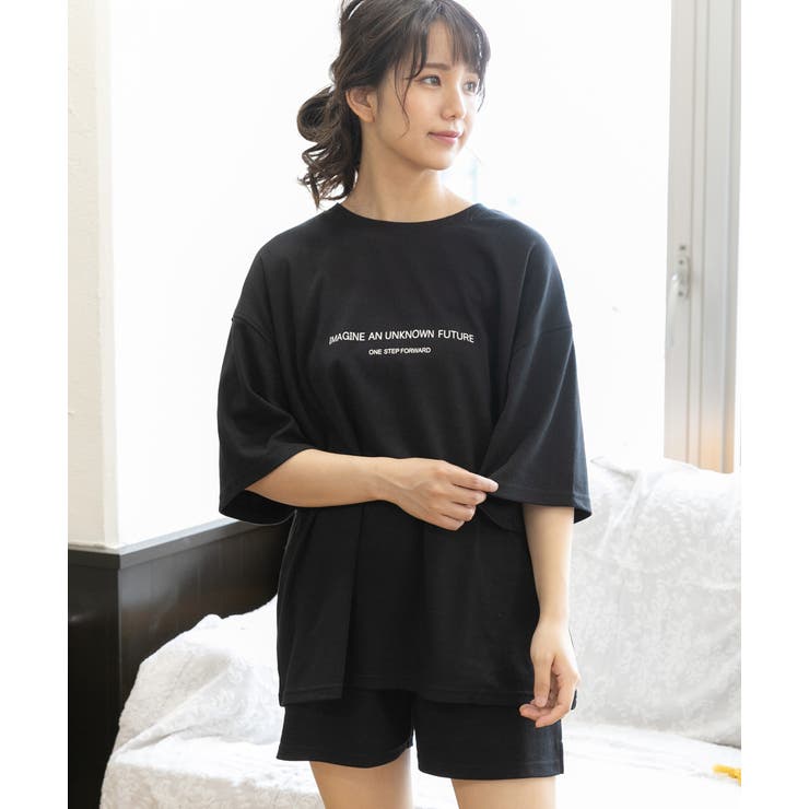 ロゴ入りルームウエア セットアップ 柄 | ad thie | 詳細画像45 