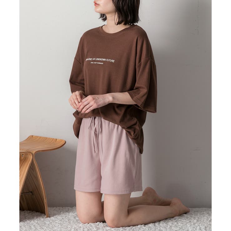 ロゴ入りルームウエア セットアップ 柄 | ad thie | 詳細画像8 