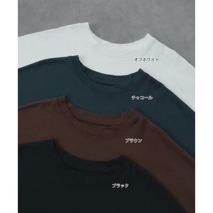 チュニックロングTシャツ ロンT ラウンドスリット | ad thie | 詳細画像29 