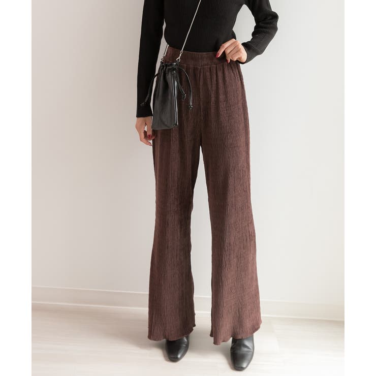 90s 00s RUSTY バギーパンツ ベロア ZIP FIVE -White Line- パンツ 「White Line」 90s ベロア バギー