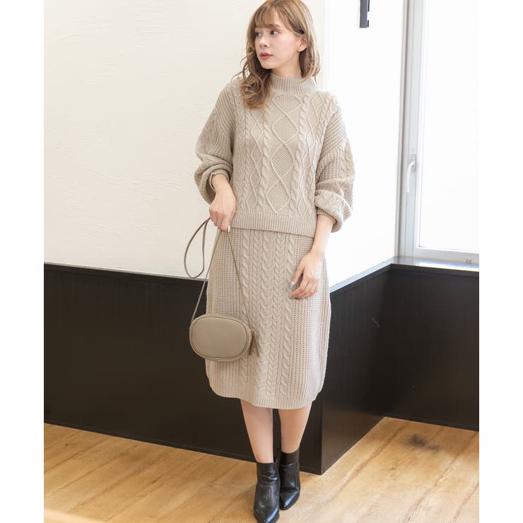 プチハイネックニットセットアップ 春 夏 品番 Adew Ad Thie アドティエ のレディースファッション通販 Shoplist ショップリスト