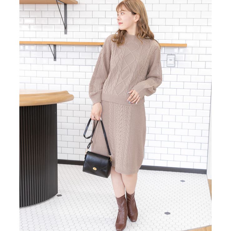 プチハイネックニットセットアップ 春 夏 品番 Adew Ad Thie アドティエ のレディースファッション通販 Shoplist ショップリスト