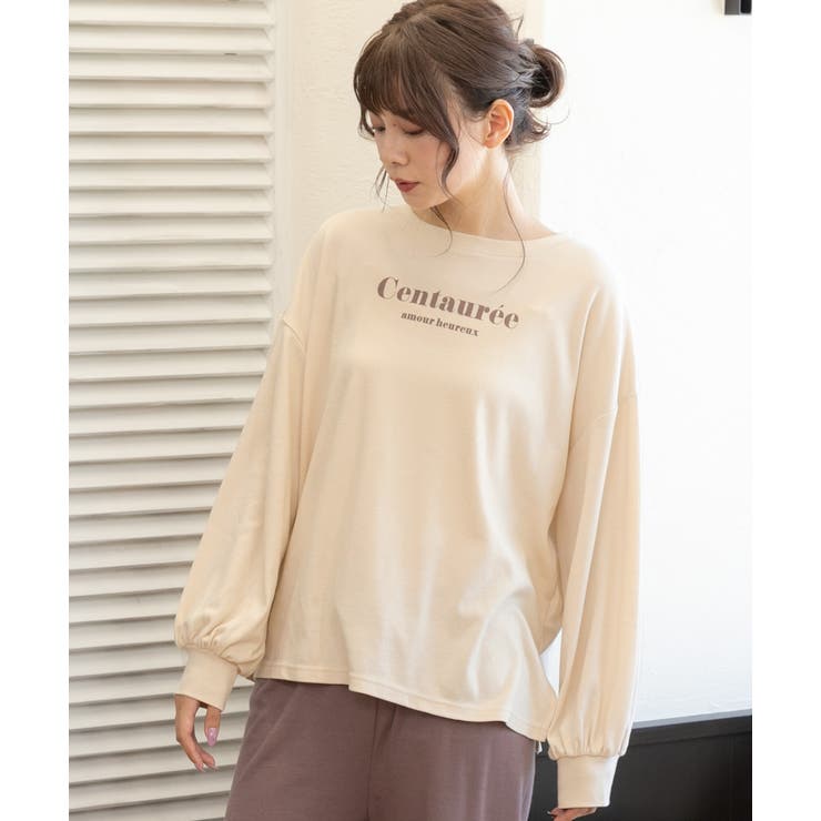 ロゴ入り長袖ルームウェア 柄 セットアップ | ad thie | 詳細画像25 