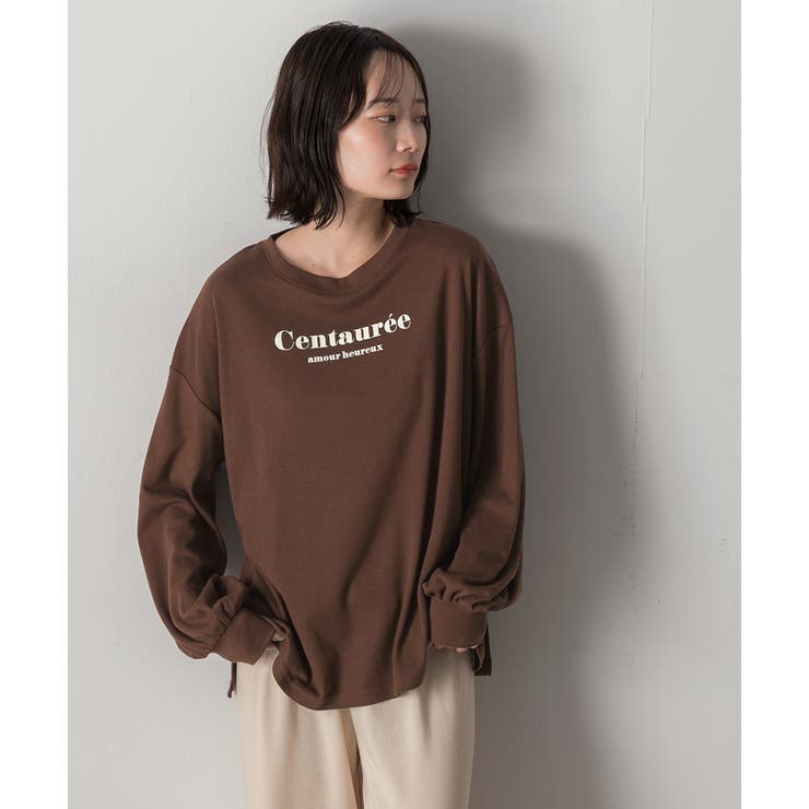 ロゴ入り長袖ルームウェア 柄 セットアップ | ad thie | 詳細画像3 