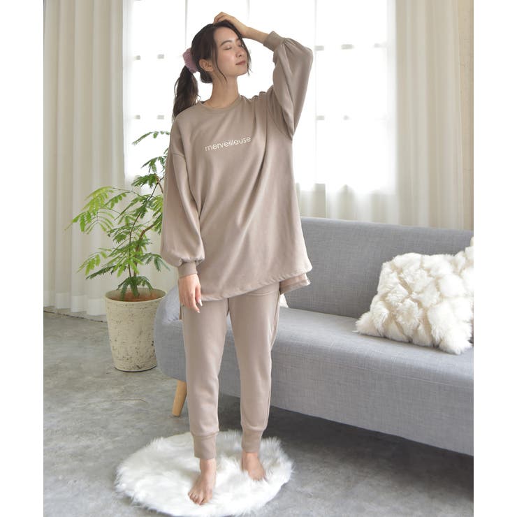 裏シャギーロゴ入りセットアップ セットアップ 裏ジャギー | ad thie | 詳細画像2 