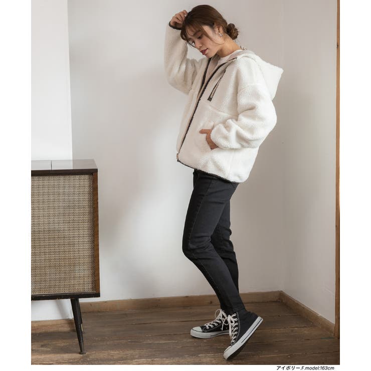 フーディリバーシブルボアコート ALPHA INDUSTRIES - ALPHA アルファ リバーシブルボアコート