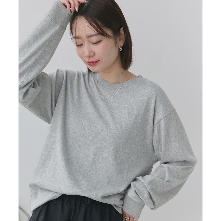 【新色追加！】シンプル長袖Tシャツ カットソー トップス | ad thie | 詳細画像49 