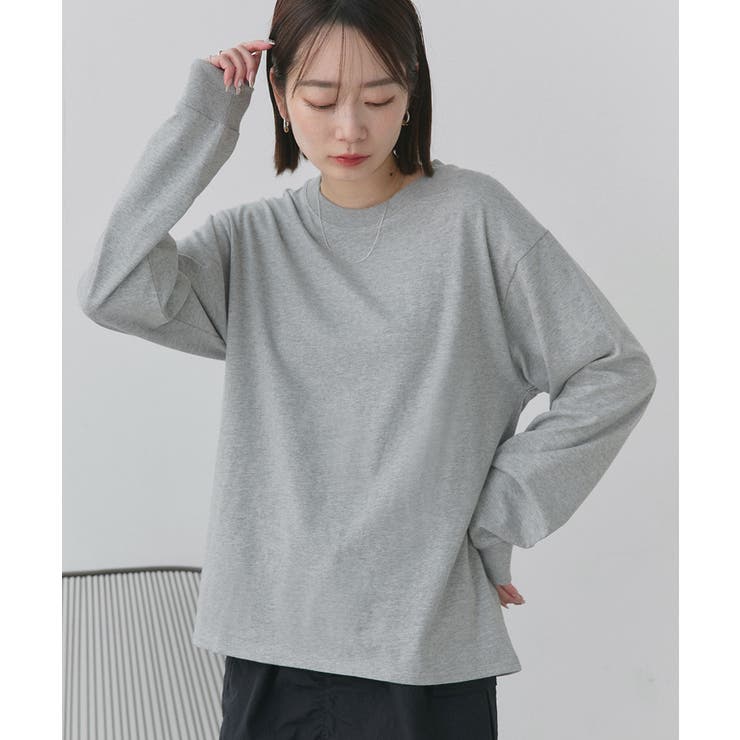 【新色追加！】シンプル長袖Tシャツ カットソー トップス | ad thie | 詳細画像50 