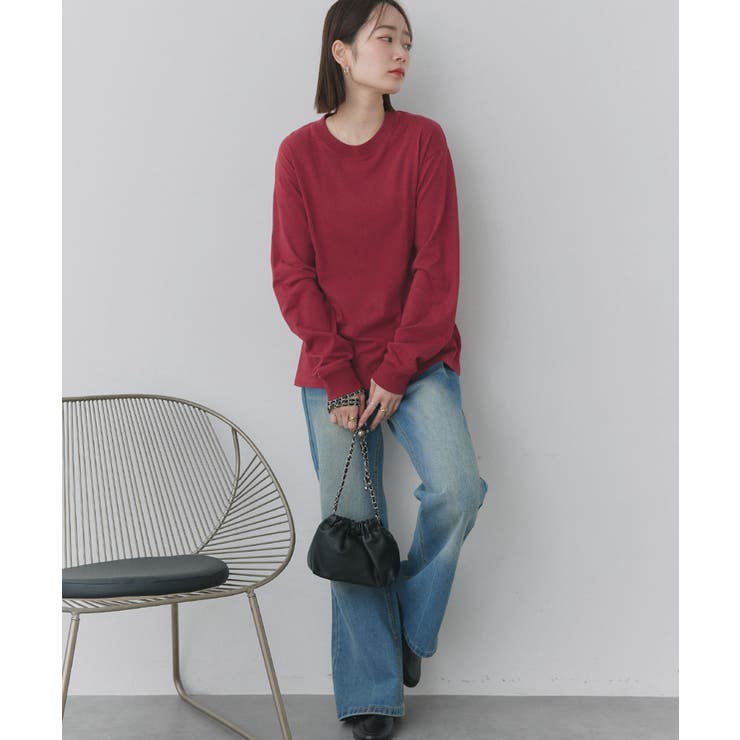 【新色追加！】シンプル長袖Tシャツ カットソー トップス | ad thie | 詳細画像51 
