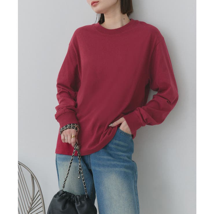 【新色追加！】シンプル長袖Tシャツ カットソー トップス | ad thie | 詳細画像53 