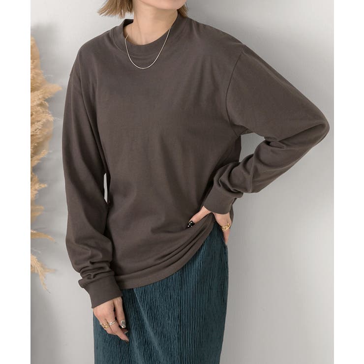 【新色追加！】シンプル長袖Tシャツ カットソー トップス | ad thie | 詳細画像59 