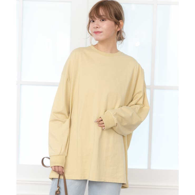 オーバーサイズロングtシャツ オーバーサイズ トップス 品番 Adew Ad Thie アドティエ のレディースファッション 通販 Shoplist ショップリスト