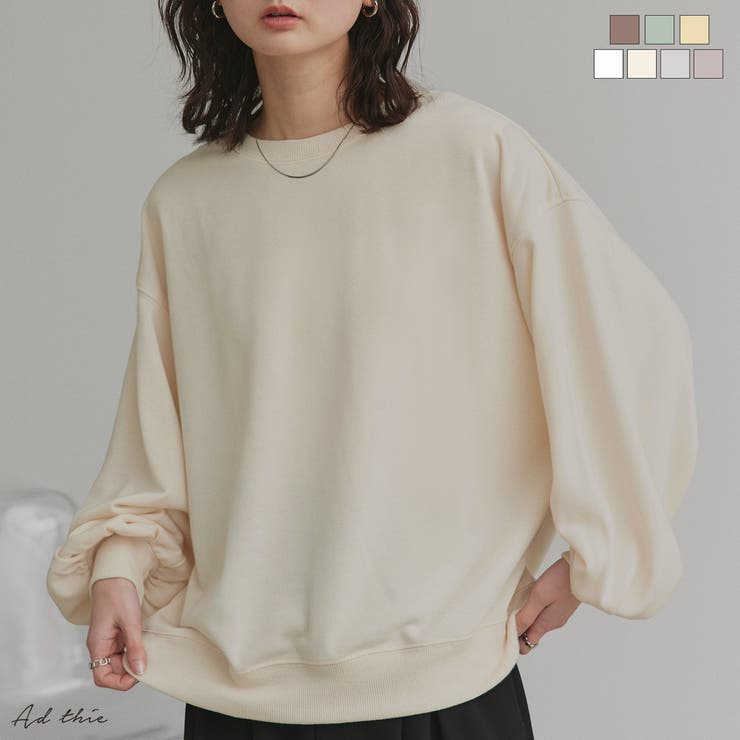 裏毛プルオーバー 裏毛 クルー | ad thie | 詳細画像1 