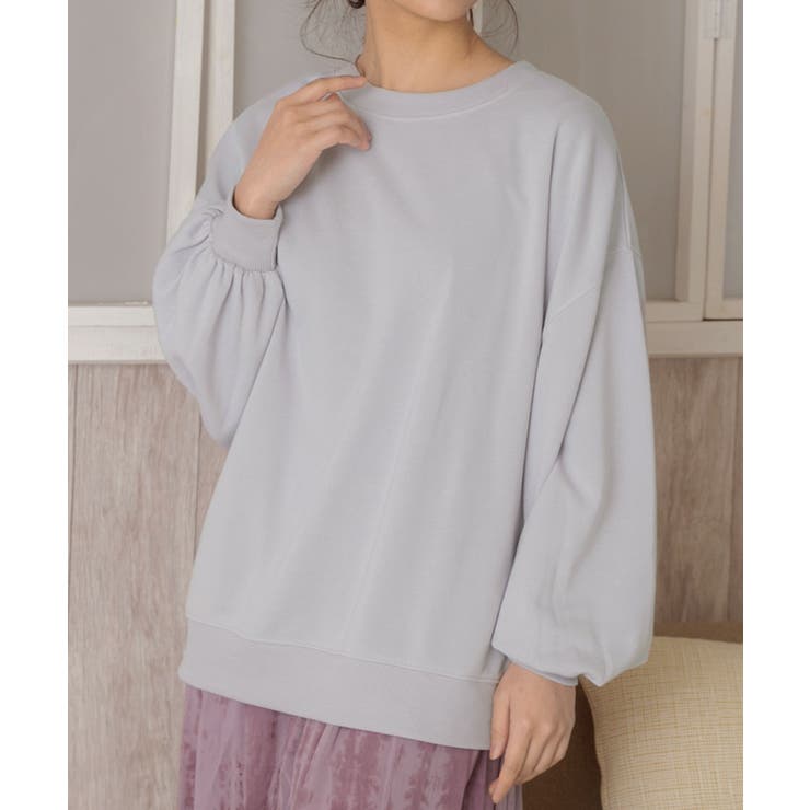 ライトグレー | 裏毛プルオーバー 裏毛 クルー | ad thie