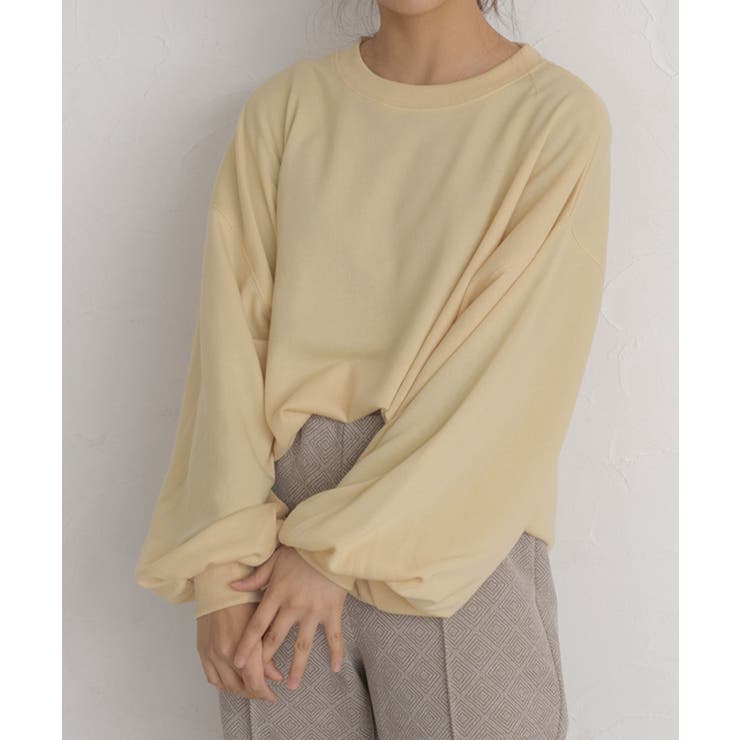 イエロー | 裏毛プルオーバー 裏毛 クルー | ad thie