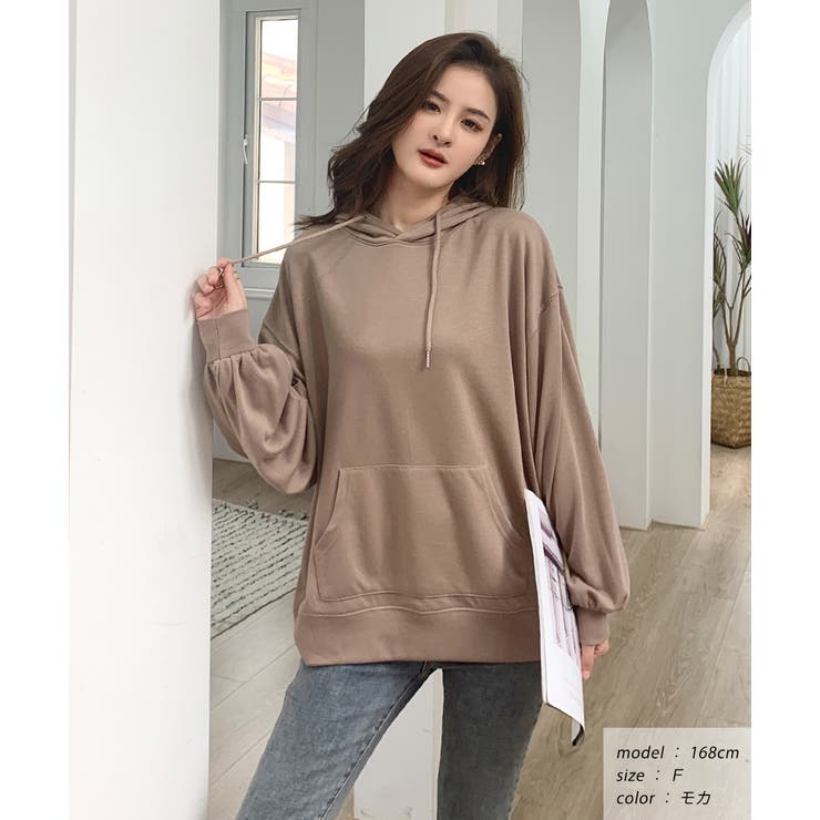 裏毛ショート丈パーカー 裏毛 パーカー | ad thie | 詳細画像11 