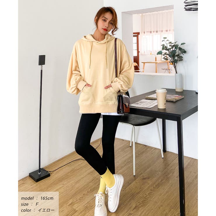 裏毛ショート丈パーカー 裏毛 パーカー | ad thie | 詳細画像22 