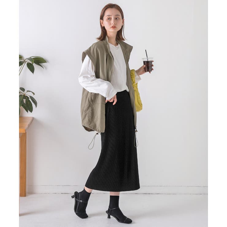 後裾ラウンドロングTシャツ 後ラウンド ラウンド | ad thie | 詳細画像18 