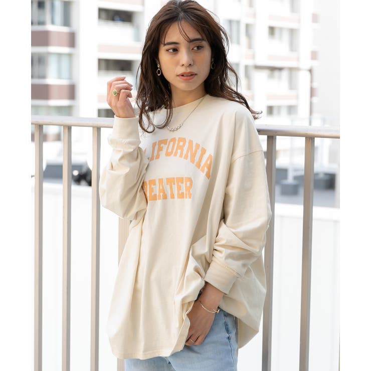 CALIFORNIA カレッジロゴ プリントロングTシャツ[品番：ADEW0000572]｜ad  thie（アドティエ）のレディースファッション通販｜SHOPLIST（ショップリスト）