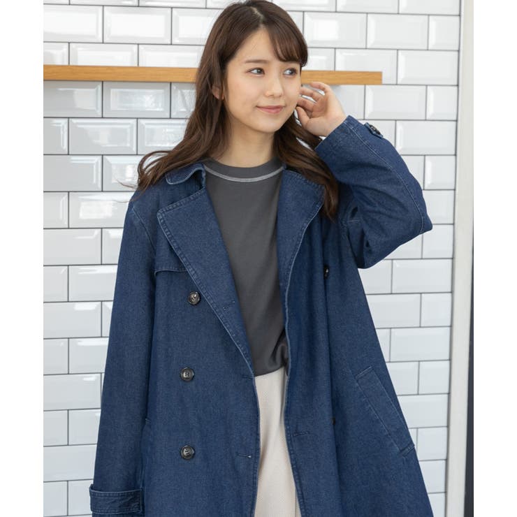 デニムトレンチコート 春 春服[品番：ADEW0000533]｜ad thie
