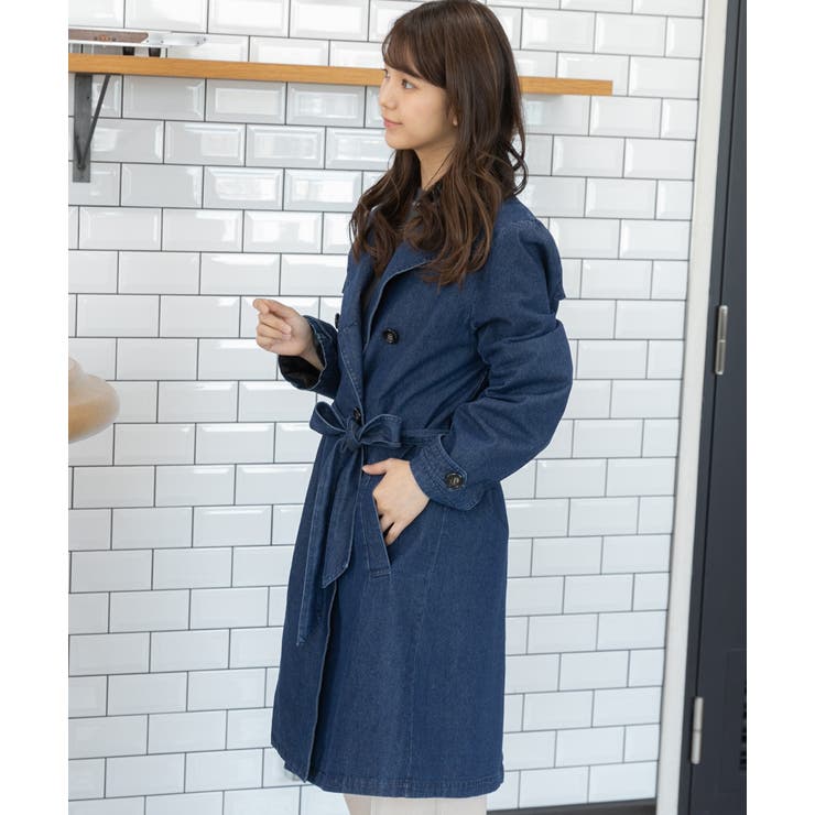 デニムトレンチコート 春 春服[品番：ADEW0000533]｜ad thie