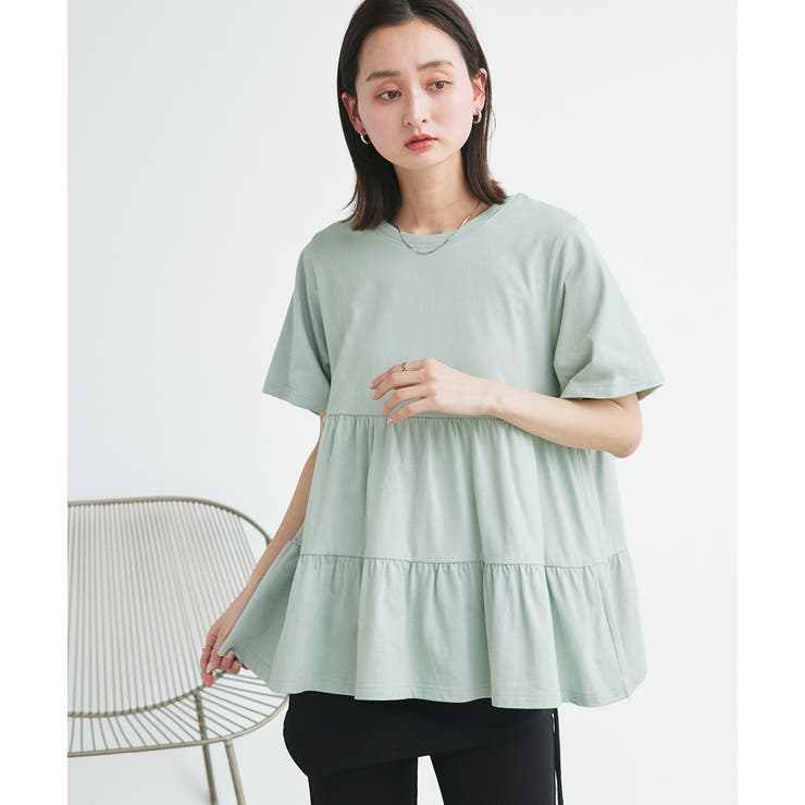 ティアードチュニックTシャツ ティアードチュニック フリル | ad thie | 詳細画像28 