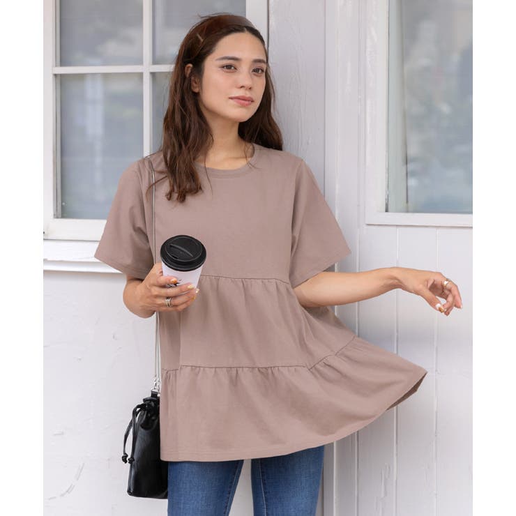 ティアードチュニックTシャツ ティアードチュニック フリル | ad thie | 詳細画像42 