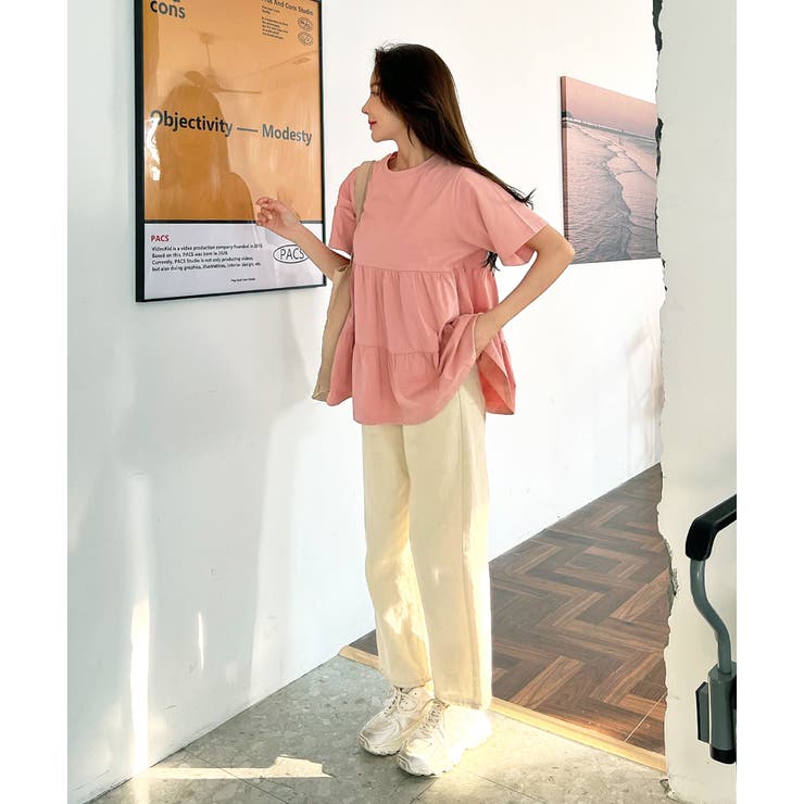 ティアードチュニックTシャツ ティアードチュニック フリル | ad thie | 詳細画像43 