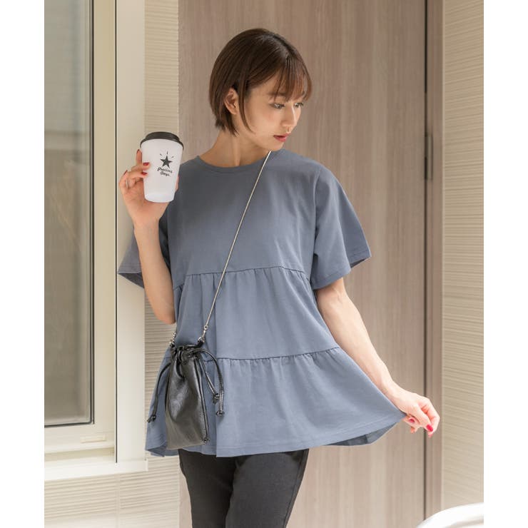 ティアードチュニックTシャツ ティアードチュニック フリル | ad thie | 詳細画像46 