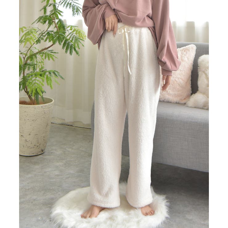 ボアロングパンツ ルームウエア もこもこ | ad thie | 詳細画像11 